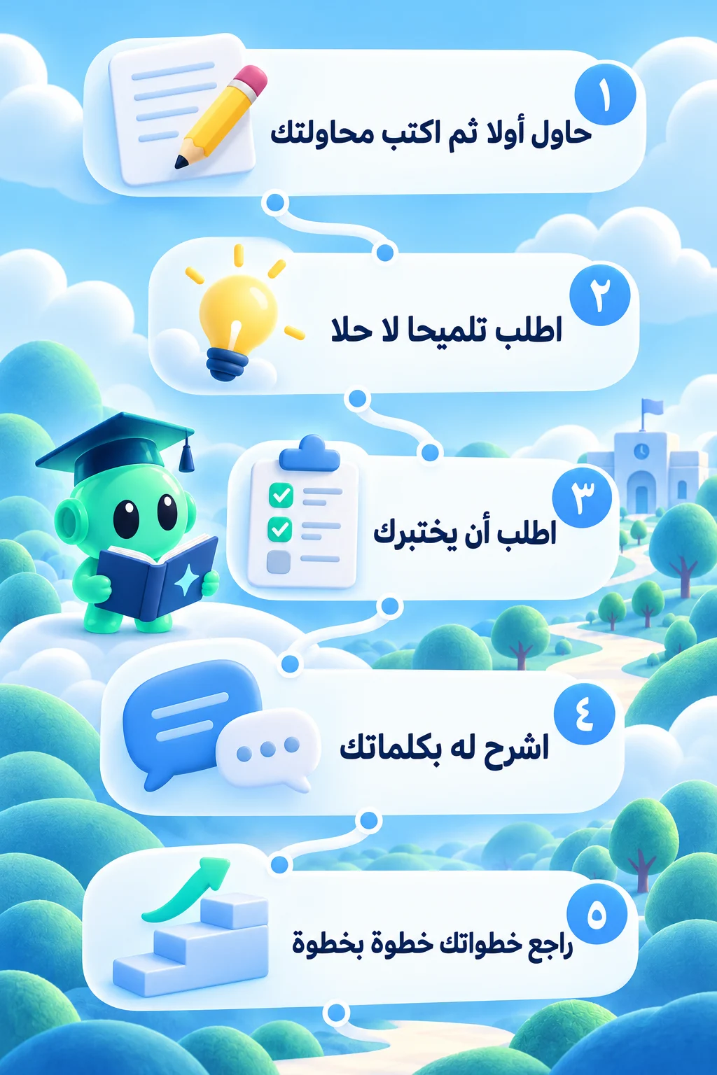 خطوات تخلي زكي يعلّمك بدل ما يحل عنك