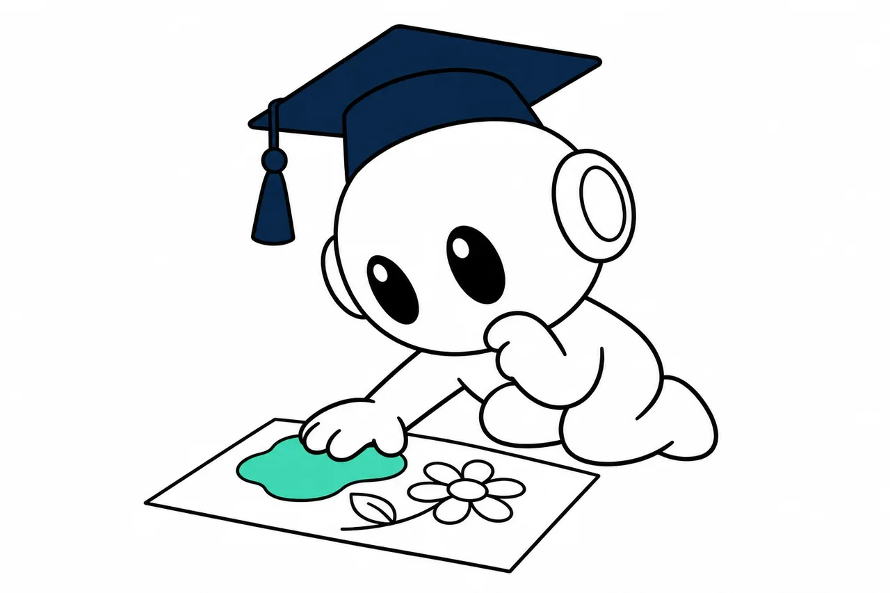 زكي يغطي جزءاً من رسمة ويحاول تذكره