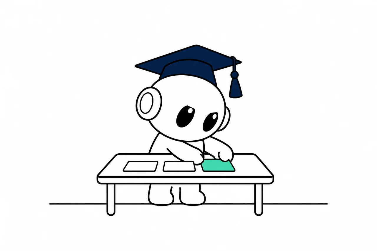 زكي يرتب ثلاث بطاقات متشابهة في صف واحد