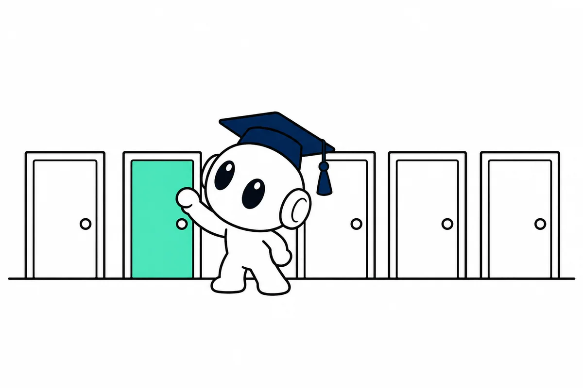 زكي أمام خمسة أبواب صغيرة