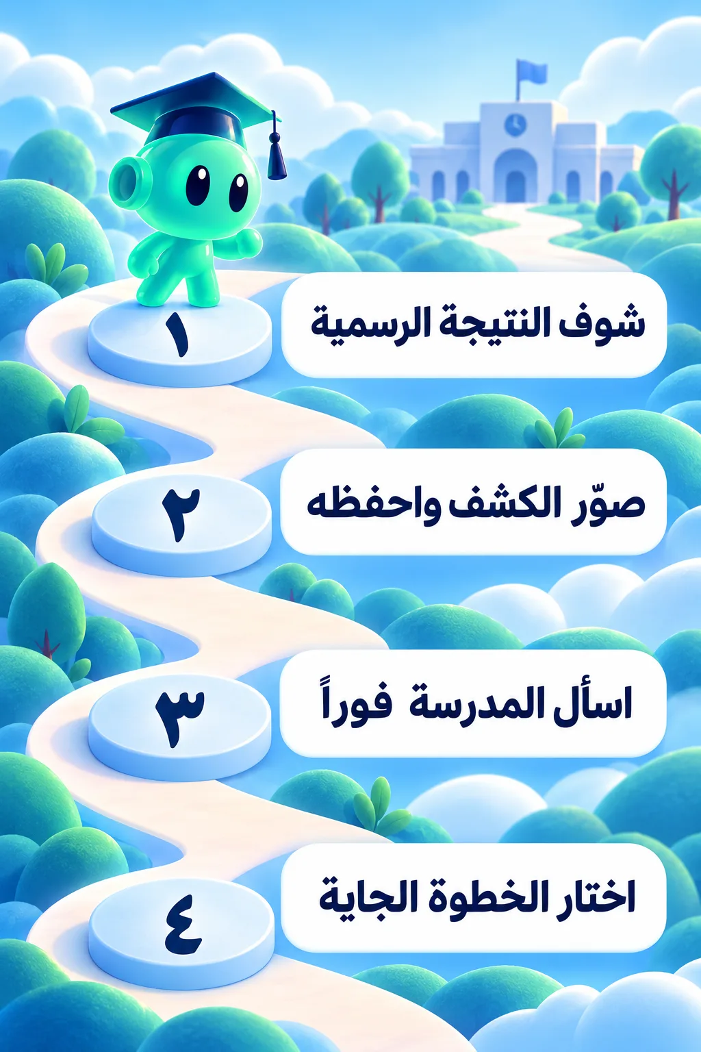 أربع خطوات لأول ساعة بعد نتيجة التكميلي
