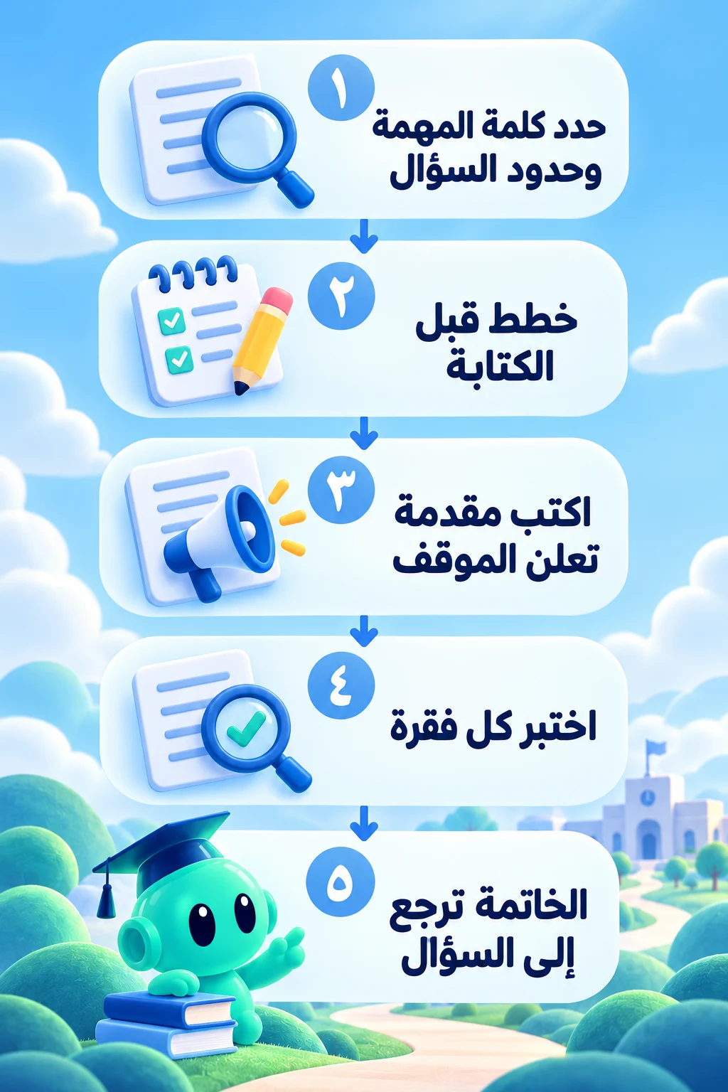خطوات كتابة مقال تحليلي من السؤال إلى الخاتمة