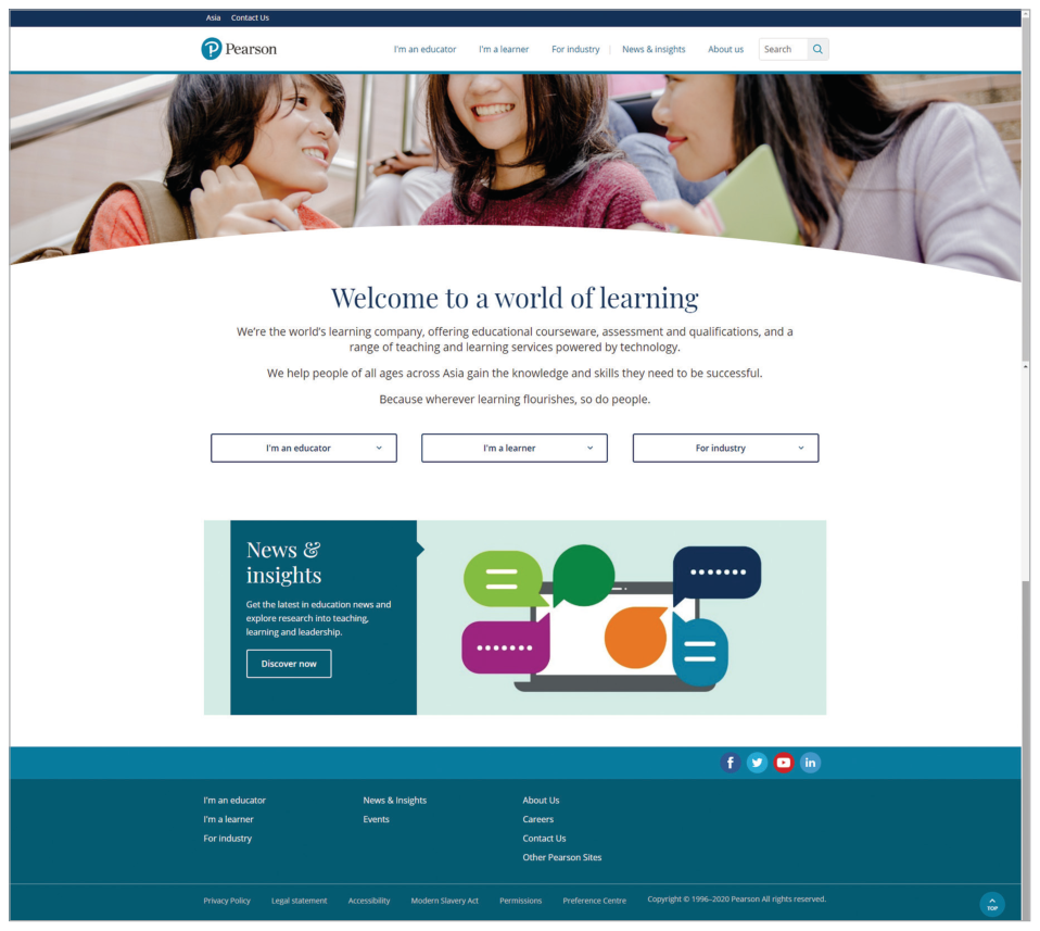 الشكل 6.6 Pearson.com/asia (عرض سطح المكتب)