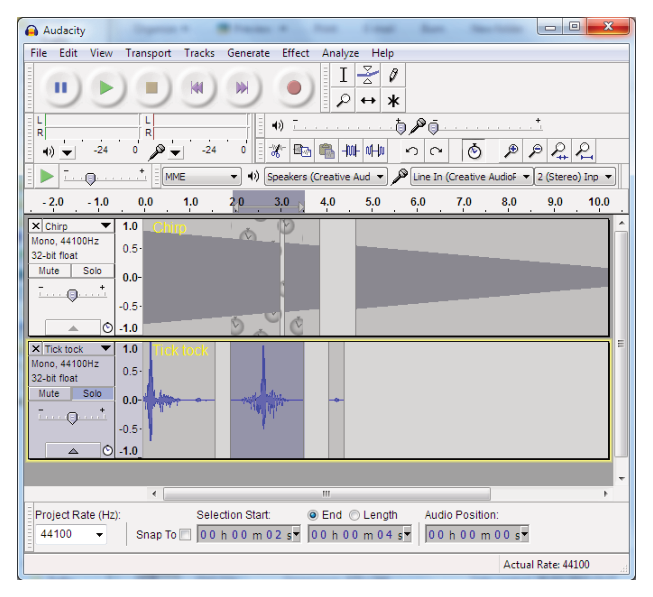 الشكل 7.13 Audacity هو مسجل صوت مفتوح المصدر ومجموعة تحرير معروفة