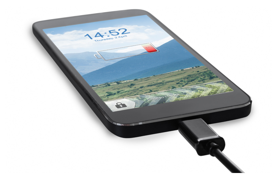الشكل 7.37 جهاز Android متصل عبر كبل USB