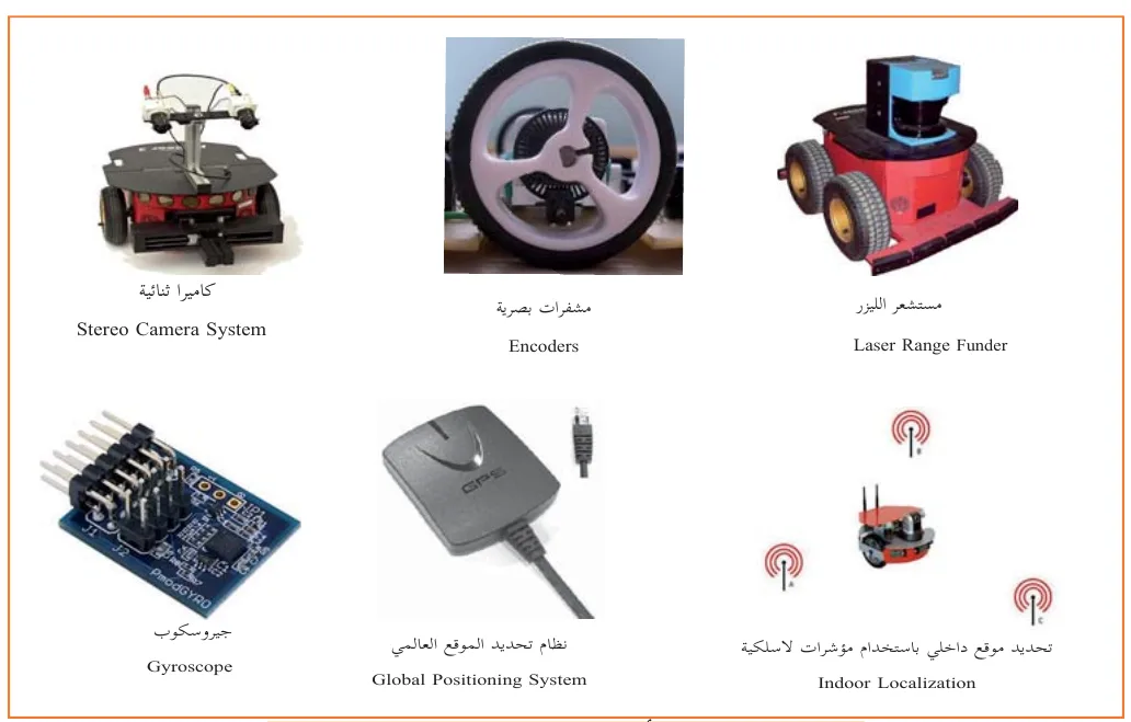 أنواع من المستشعرات