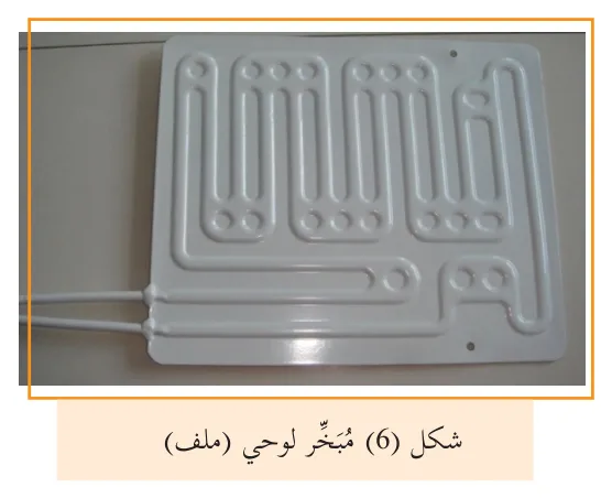شكل (6) مُبَخِّر لوحي (ملف)