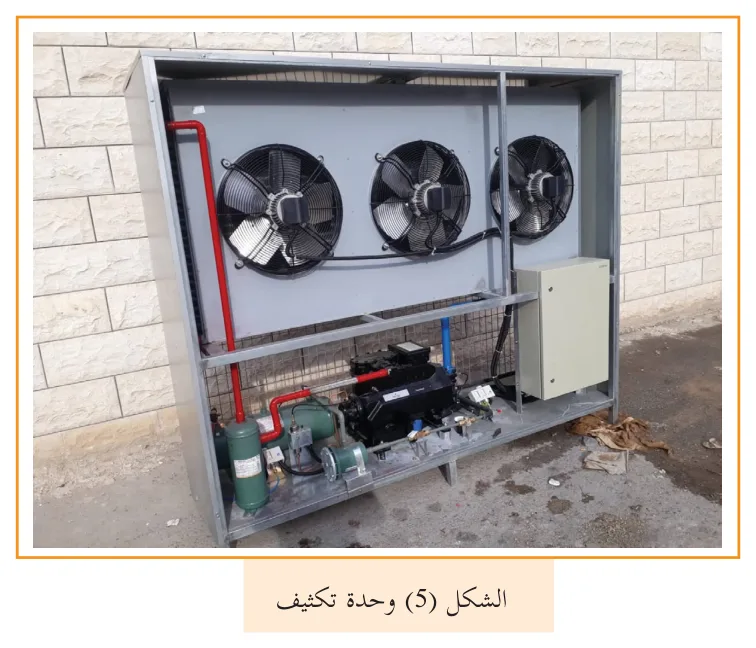 الشكل (5) وحدة تكثيف