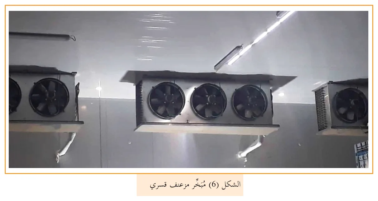 الشكل (6) مبخر مزعنف قسري