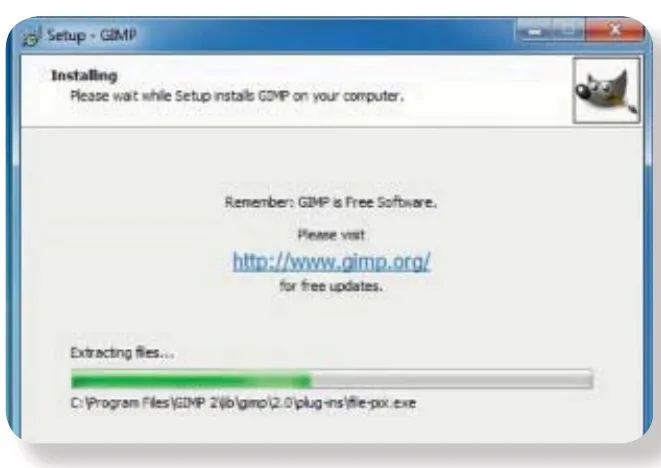 نشاط (٢): تنصيب برنامج GIMP