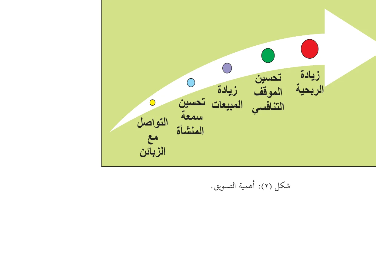 شكل (٢): أهمية التسويق