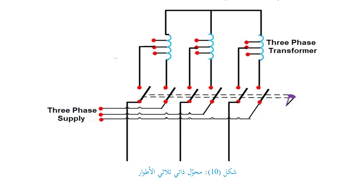 شكل 10: محول ذاتي ثلاثي الأطوار