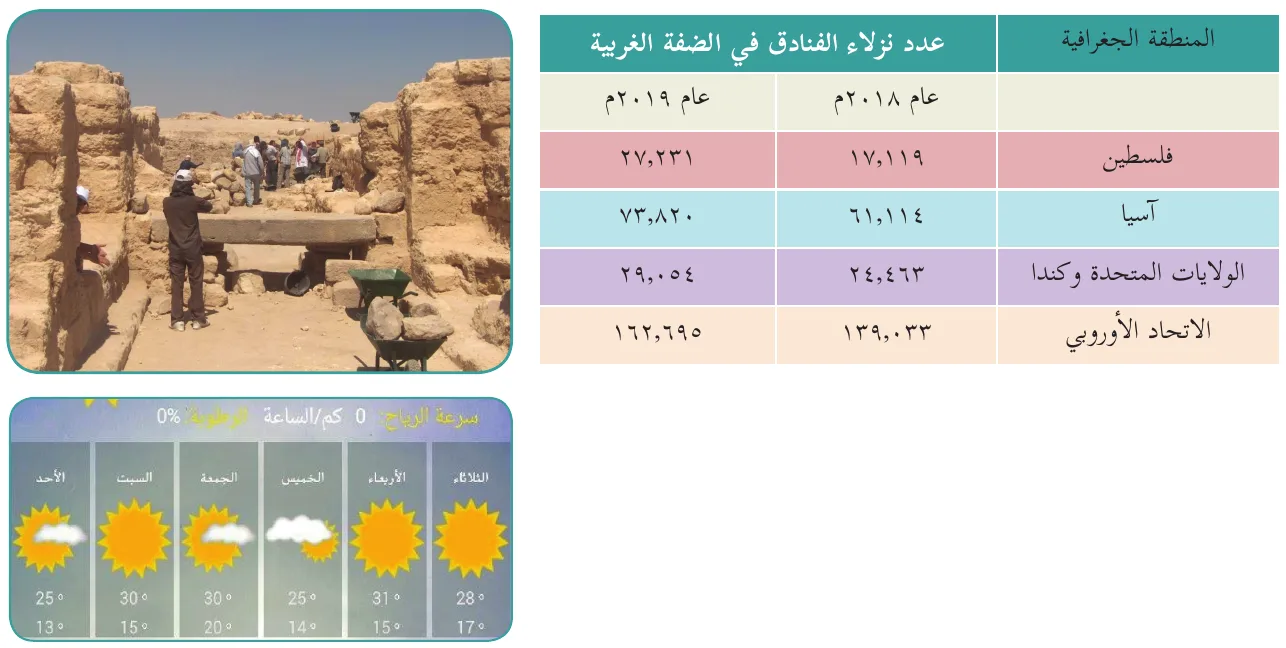 الجدول، والصورة للتوضيح والاطلاع