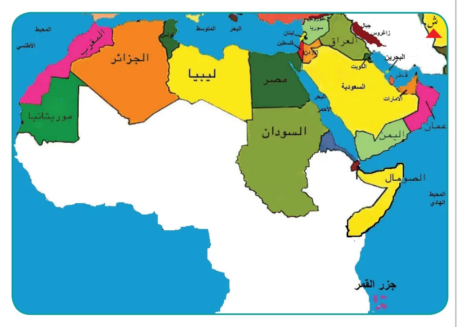 خريطة الوطن العربي