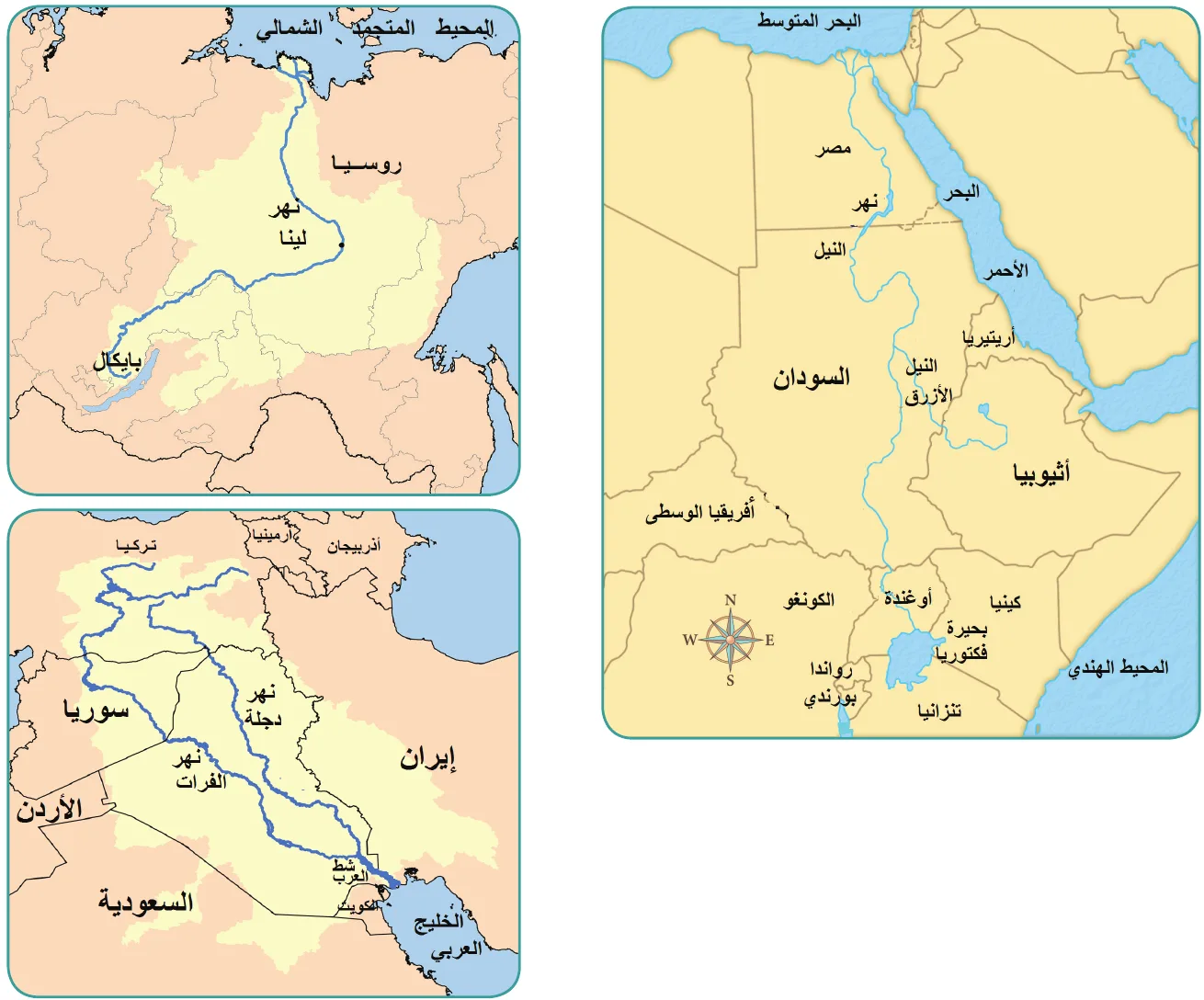 خرائط الأنهار