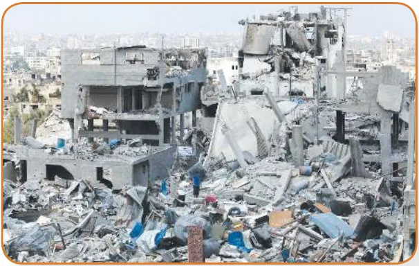 صورة دمار في غزة