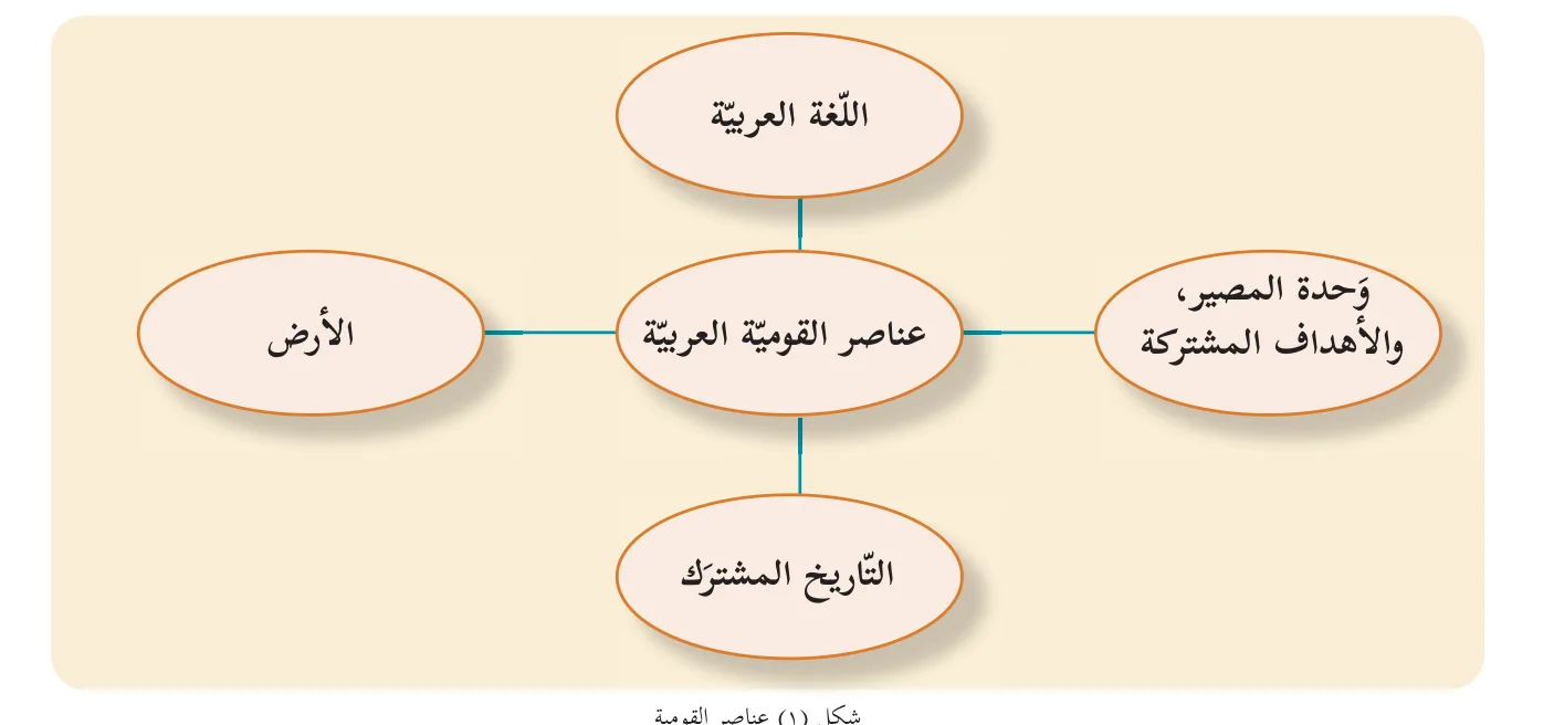 شكل (١) عناصر القومية
