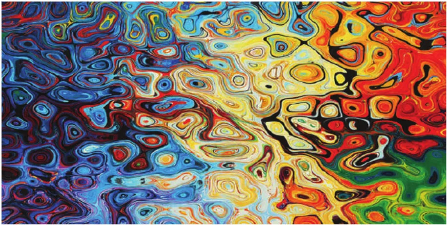 Abstract colorful painting