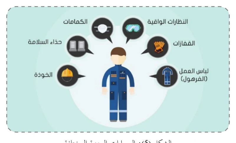 الشكل (5): الحمايات المهنية المختلفة