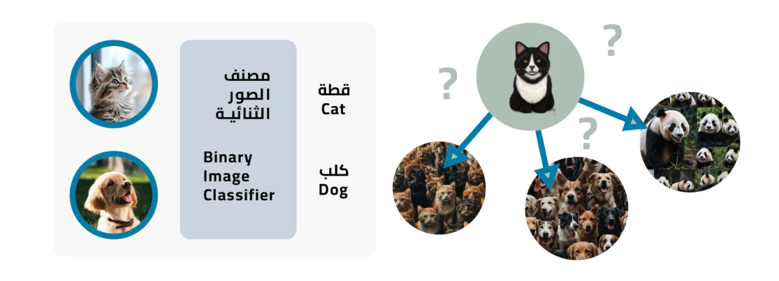 الشكل (2-4): التصنيف في التعلّم الآلي للمصمم صورة مشابهة
