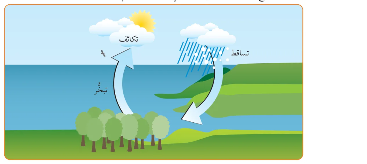 الشكل (21): كيفية حدوث الأمطار الحملية.