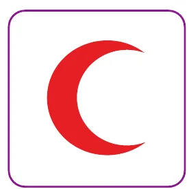 الصورة (19): شعار حركة الهلال الأحمر.