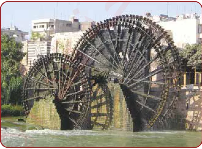 الصورة (4): نواعير مدينة حماة.