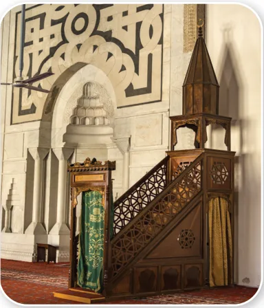 صورة لمنبر مسجد