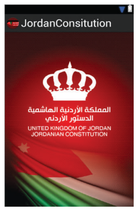 الشكل (٢-٣): الدستور الأردني